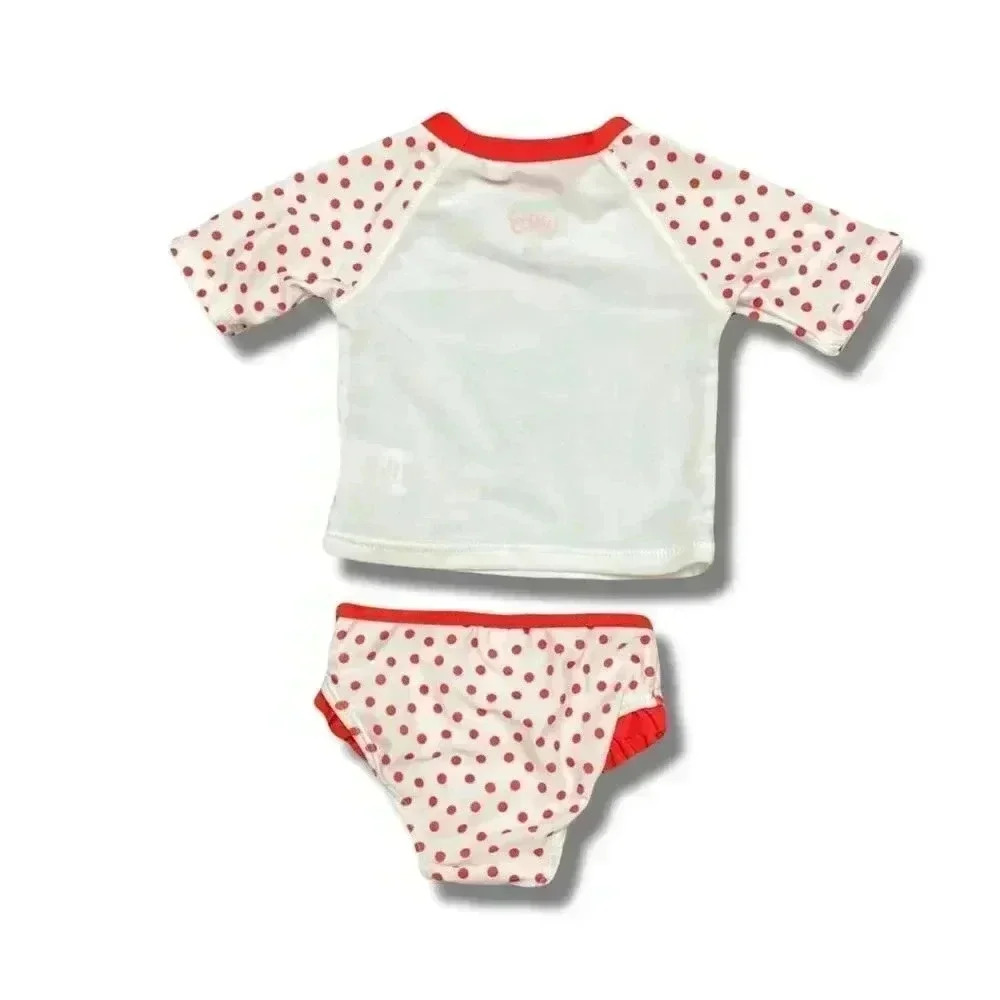 Disney Baby Minnie Mouse 2-Piece Swimsuit Set Red Polka Dot Girls 3-6 Months - Picture 5 of 6